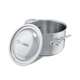Mauviel M'COOK 5-Ply Stewpan With Lid, Cast Stainless Steel Handles