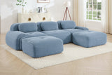 MIA 117'' 3-Seater Sofa with 2 Ottomans