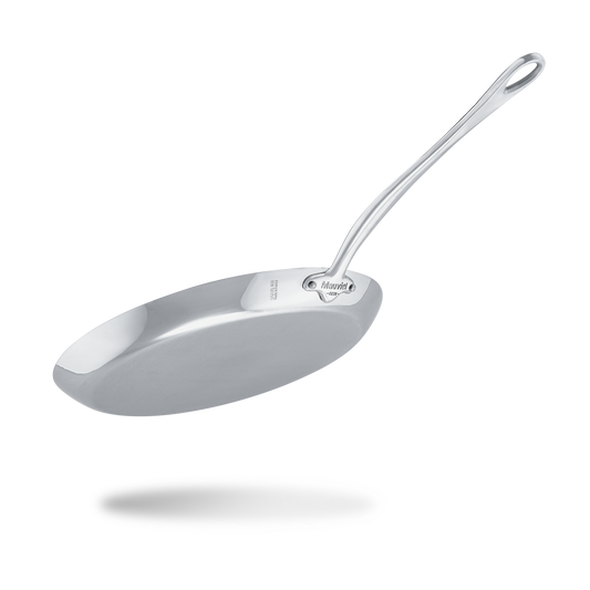 Mauviel M'COOK 5-Ply Nonstick Crepe Pan With Cast Stainless Steel Handle, 11.8-In