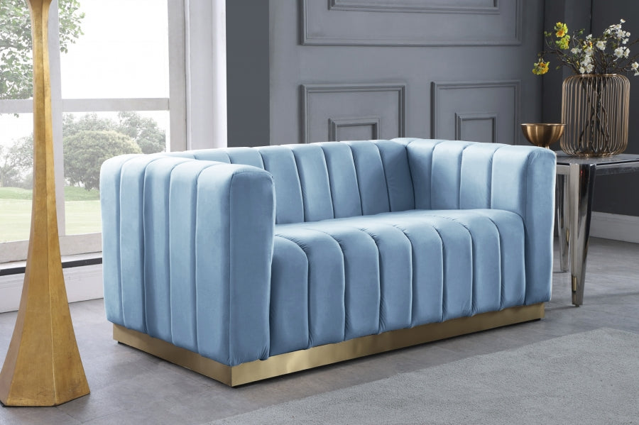 Marlon Velvet Loveseat