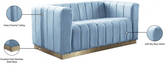 Marlon Velvet Loveseat