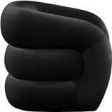 Roxbury Velvet Accent Chair - Stylish Contemporary Design with Deep Channel Tufting for Comfort
