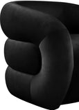 Roxbury Velvet Accent Chair - Stylish Contemporary Design with Deep Channel Tufting for Comfort