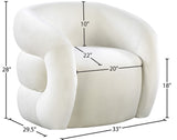 Roxbury Velvet Accent Chair - Stylish Contemporary Design with Deep Channel Tufting for Comfort