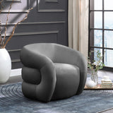 Roxbury Velvet Accent Chair - Stylish Contemporary Design with Deep Channel Tufting for Comfort