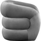 Roxbury Velvet Accent Chair - Stylish Contemporary Design with Deep Channel Tufting for Comfort