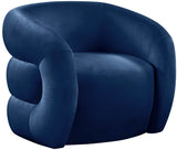 Roxbury Velvet Accent Chair - Stylish Contemporary Design with Deep Channel Tufting for Comfort