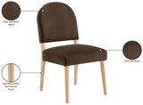 Varinelle Velvet Upholstered Dining Chair (Set of 2)