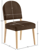 Varinelle Velvet Upholstered Dining Chair (Set of 2)