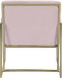 Wayne Velvet Accent Chair with Gold Iron Frame and Deep Channel Tufting for Contemporary Comfort
