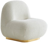 Liam Contemporary Accent Chair with Gold Metal Base - Stylish Comfort for Any Room Decor