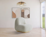 Liam Contemporary Accent Chair with Gold Metal Base - Stylish Comfort for Any Room Decor