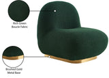 Liam Contemporary Accent Chair with Gold Metal Base - Stylish Comfort for Any Room Decor