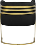Rays Luxe Velvet Accent Chair with Brushed Gold Legs - Stylish Contemporary Seating for Any Room
