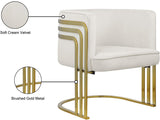 Rays Luxe Velvet Accent Chair with Brushed Gold Legs - Stylish Contemporary Seating for Any Room