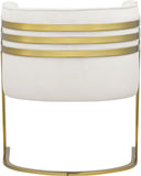 Rays Luxe Velvet Accent Chair with Brushed Gold Legs - Stylish Contemporary Seating for Any Room
