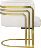 Rays Luxe Velvet Accent Chair with Brushed Gold Legs - Stylish Contemporary Seating for Any Room