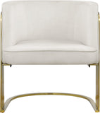 Rays Luxe Velvet Accent Chair with Brushed Gold Legs - Stylish Contemporary Seating for Any Room