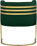 Rays Luxe Velvet Accent Chair with Brushed Gold Legs - Stylish Contemporary Seating for Any Room