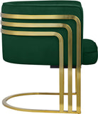 Rays Luxe Velvet Accent Chair with Brushed Gold Legs - Stylish Contemporary Seating for Any Room