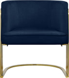 Rays Luxe Velvet Accent Chair with Brushed Gold Legs - Stylish Contemporary Seating for Any Room