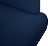 Rays Luxe Velvet Accent Chair with Brushed Gold Legs - Stylish Contemporary Seating for Any Room