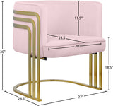 Rays Luxe Velvet Accent Chair with Brushed Gold Legs - Stylish Contemporary Seating for Any Room