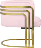 Rays Luxe Velvet Accent Chair with Brushed Gold Legs - Stylish Contemporary Seating for Any Room
