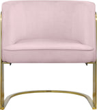 Rays Luxe Velvet Accent Chair with Brushed Gold Legs - Stylish Contemporary Seating for Any Room