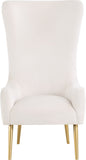 Alexander Contemporary Velvet Accent Chair with Gold Metal Legs and Deep Button Tufting Design
