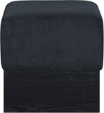 Havre - Ottoman / Stool With Black Base