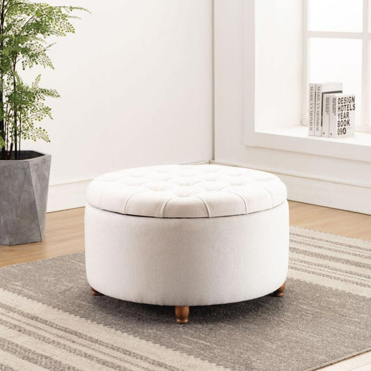 Modern Round Ottoman Footrest