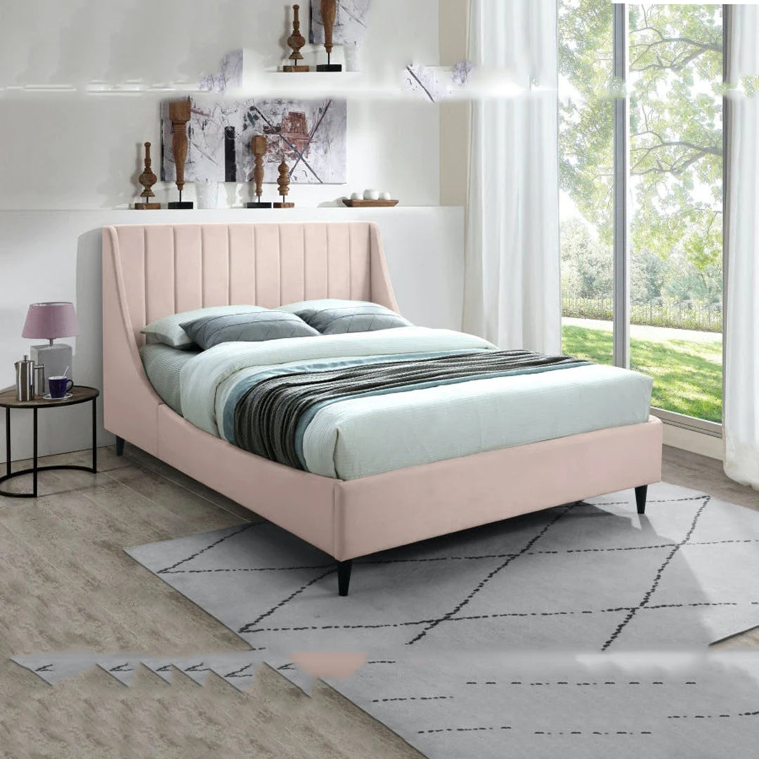 Eva Velvet Queen Bed