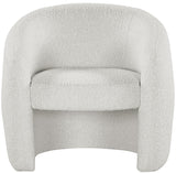 Acadia Boucle Fabric Accent Chair - Plush Comfort with Contemporary Rounded Back Design for Any Room