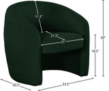 Acadia Boucle Fabric Accent Chair - Plush Comfort with Contemporary Rounded Back Design for Any Room