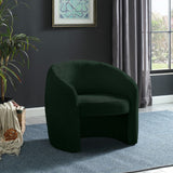 Acadia Boucle Fabric Accent Chair - Plush Comfort with Contemporary Rounded Back Design for Any Room