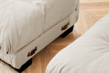 CLOUDIES 94" Loveseat with 2 Ottomans