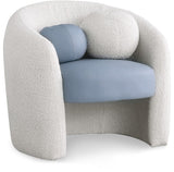 Acadia Boucle Fabric Accent Chair - Plush Comfort with Contemporary Rounded Back Design for Any Room