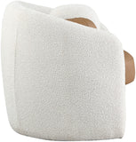 Acadia Boucle Fabric Accent Chair - Plush Comfort with Contemporary Rounded Back Design for Any Room