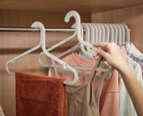 Orderly™ Set of 5 Anti-tangle Ecru Clothes Hangers