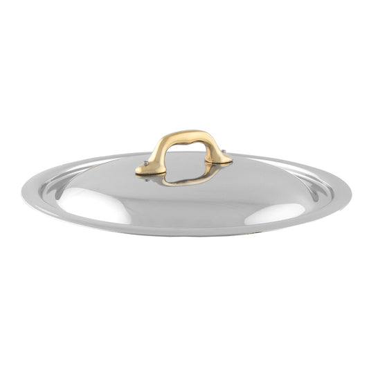 Mauviel M'COOK B Curved Lid With Brass Handle, 7-In