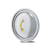 Mauviel Stainless Steel Curved Lid With Brass Handle