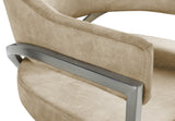 Madelyn Contemporary Velvet Dining Chairs - Luxurious Comfort with Brushed Brass Finish - Set of 2