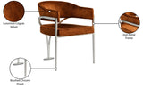 Madelyn Contemporary Velvet Dining Chairs - Luxurious Comfort with Brushed Brass Finish - Set of 2