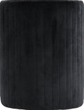 Selena Velvet Contemporary Accent Chair and Ottoman Set - Chic Barrel Design with Tufted Elegance