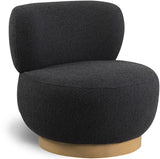 Calais Contemporary Accent Chair - Mid-Century Modern Design with Sturdy Natural Oak Base