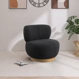 Calais Contemporary Accent Chair - Mid-Century Modern Design with Sturdy Natural Oak Base