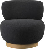 Calais Contemporary Accent Chair - Mid-Century Modern Design with Sturdy Natural Oak Base