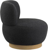Calais Contemporary Accent Chair - Mid-Century Modern Design with Sturdy Natural Oak Base