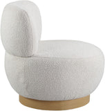 Calais Contemporary Accent Chair - Mid-Century Modern Design with Sturdy Natural Oak Base